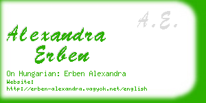 alexandra erben business card